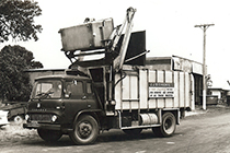 Developed front loading waste collection